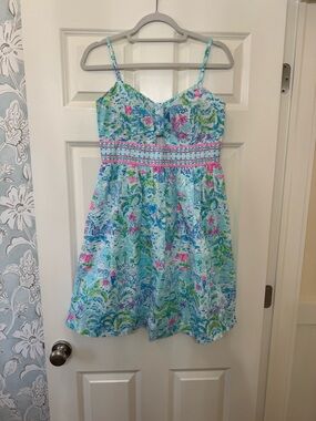 Lilly Pulitzer Katlynn Dress in the "What a Lovely Place" print